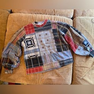 Ganni Isoli sweatshirt in forever blue, size L